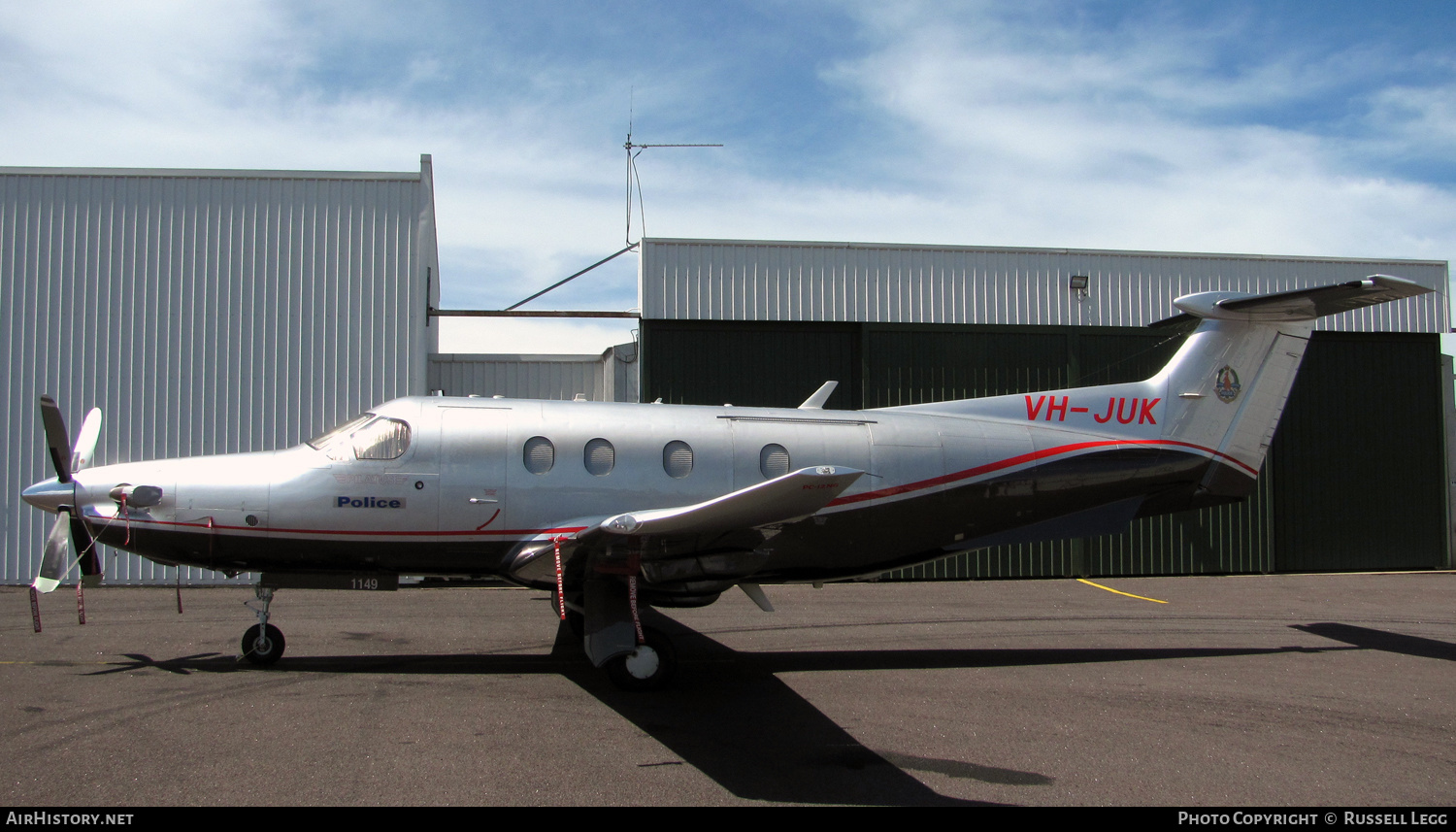 Aircraft Photo of VH-JUK | Pilatus PC-12/47E | Northern Territory Police | AirHistory.net #637139