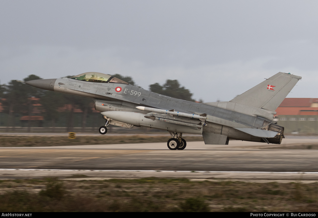 Aircraft Photo of E-599 | General Dynamics F-16AM Fighting Falcon | Denmark - Air Force | AirHistory.net #637177