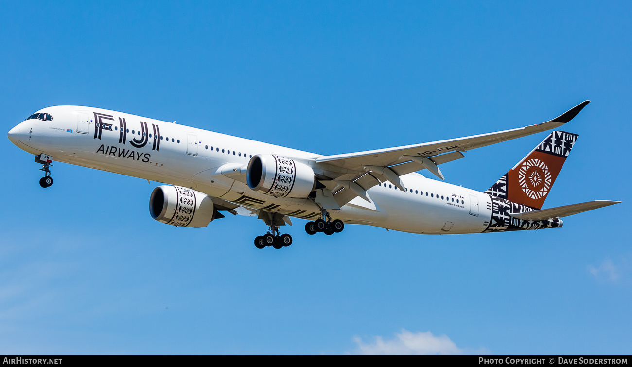 Aircraft Photo of DQ-FAM | Airbus A350-941 | Fiji Airways | AirHistory.net #637179