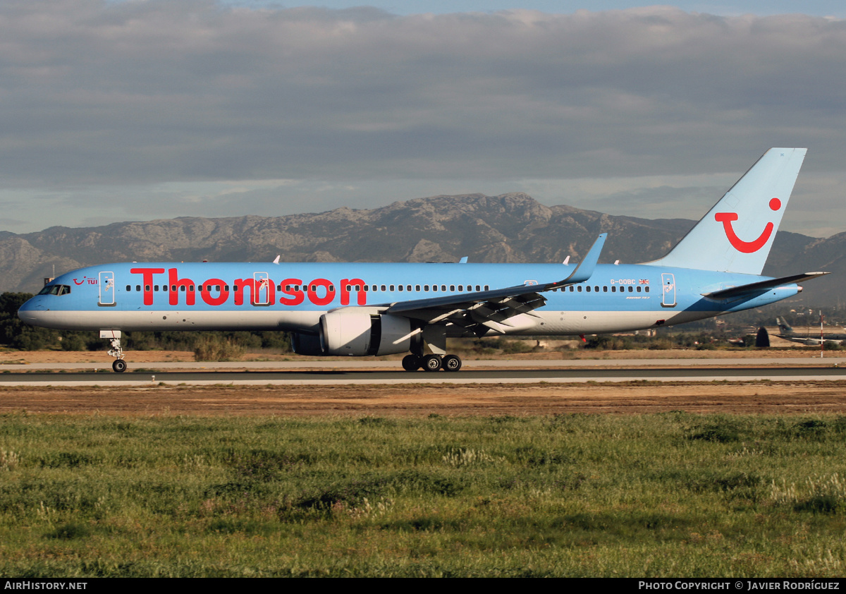 Aircraft Photo of G-OOBC | Boeing 757-28A | Thomson Airways | AirHistory.net #637192