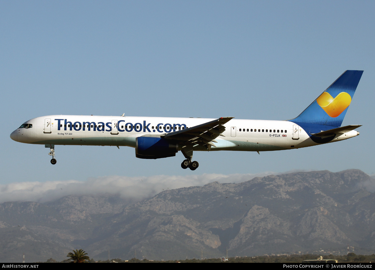 Aircraft Photo of G-FCLK | Boeing 757-2Y0 | Thomas Cook Airlines | AirHistory.net #637196