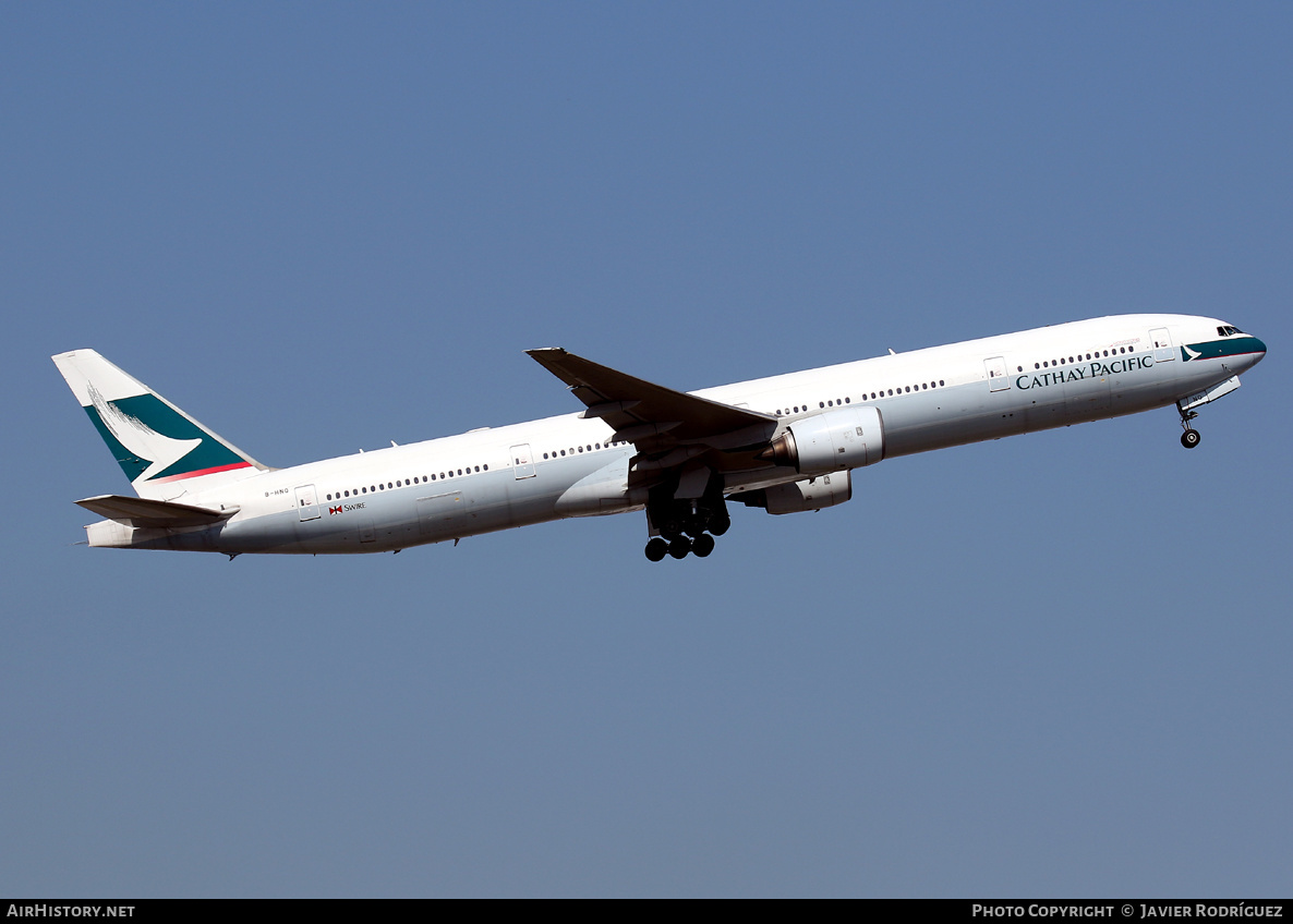 Aircraft Photo of B-HNQ | Boeing 777-367 | Cathay Pacific Airways | AirHistory.net #637444