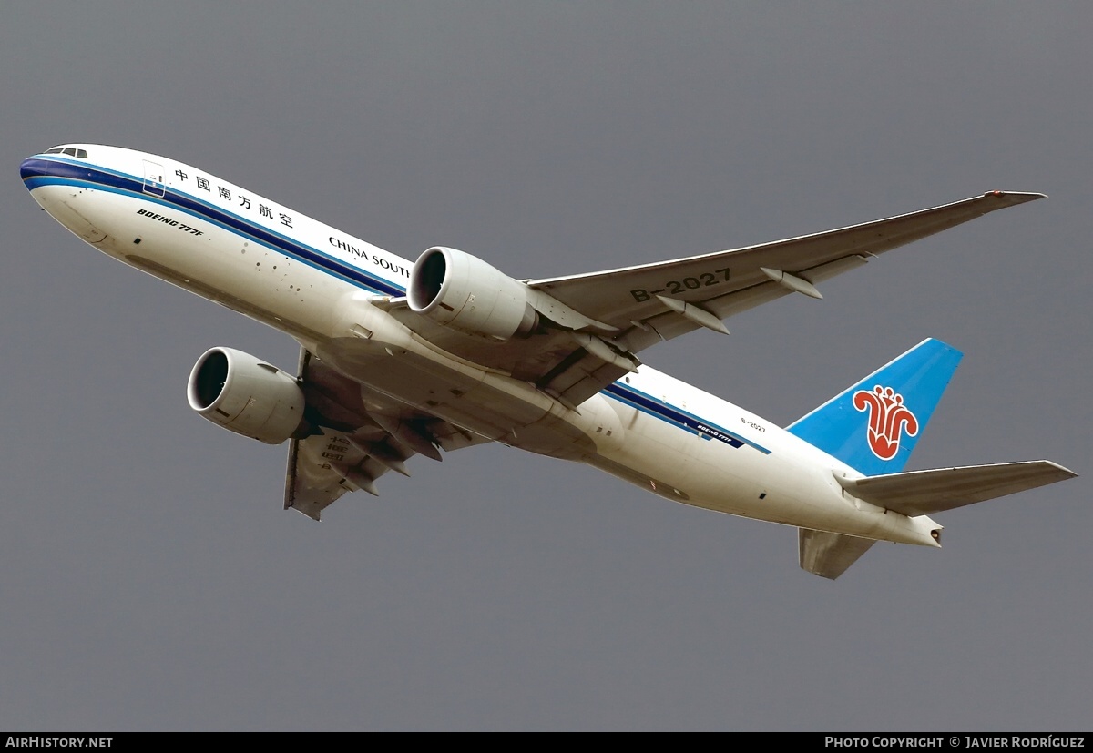 Aircraft Photo of B-2027 | Boeing 777-F1B | China Southern Airlines Cargo | AirHistory.net #637462