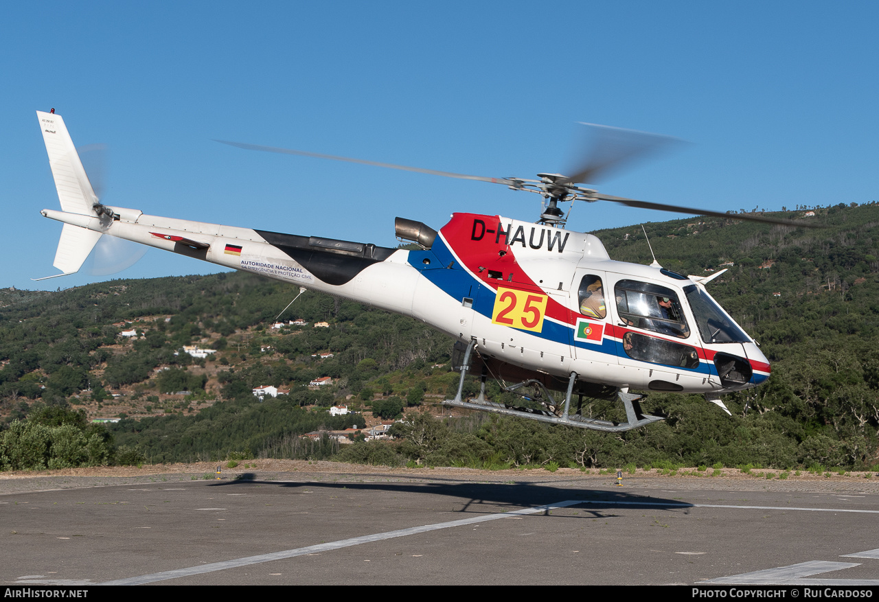 Aircraft Photo of D-HAUW | Aerospatiale AS-350B-3 Ecureuil | Autoridade Nacional de Emergência e Proteção Civil | AirHistory.net #637489