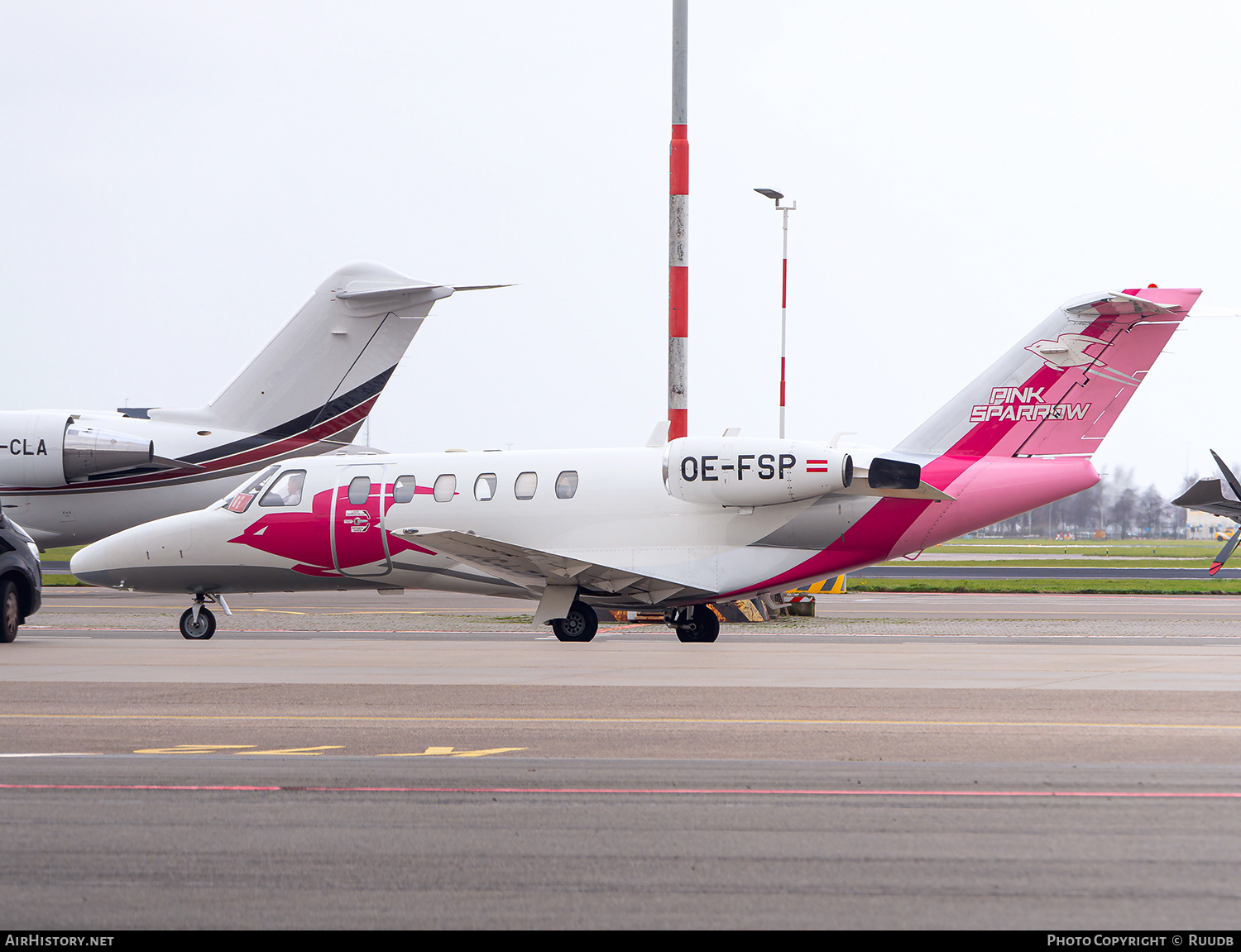 Aircraft Photo of OE-FSP | Cessna 525A CitationJet CJ2 | Pink Sparrow | AirHistory.net #637501