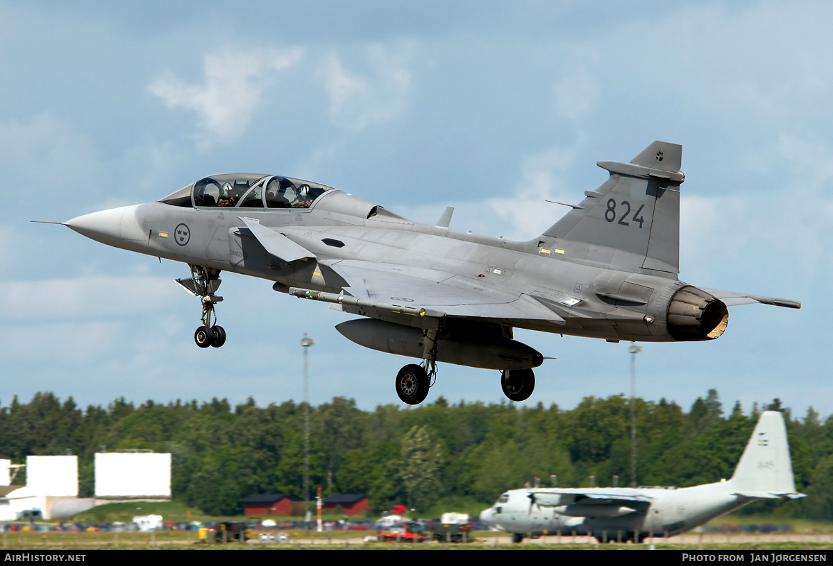 Aircraft Photo of 39824 | Saab JAS 39D Gripen | Sweden - Air Force | AirHistory.net #637538
