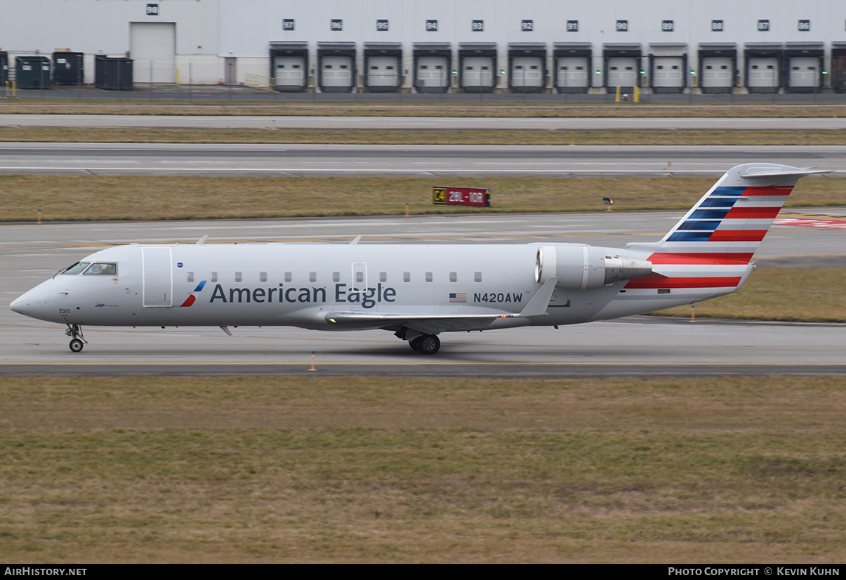 Aircraft Photo of N420AW | Bombardier CRJ-200LR (CL-600-2B19) | American Eagle | AirHistory.net #637558