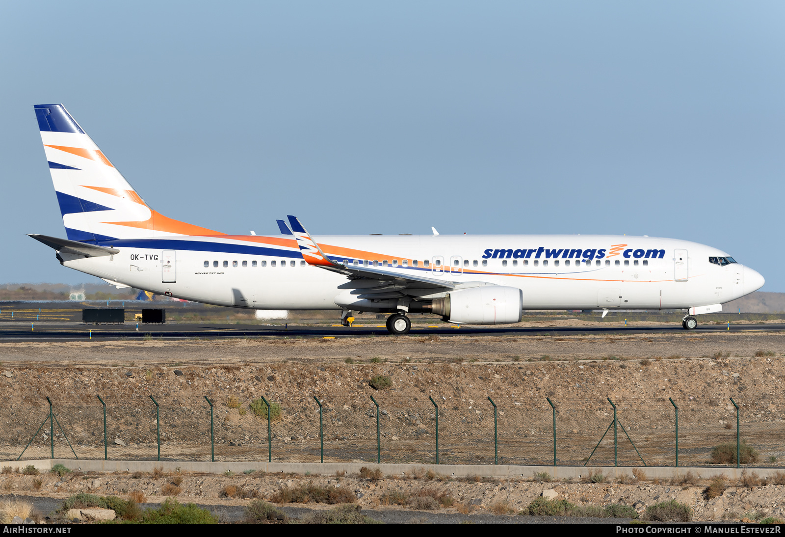 Aircraft Photo of OK-TVG | Boeing 737-8Q8 | Smartwings | AirHistory.net #637572