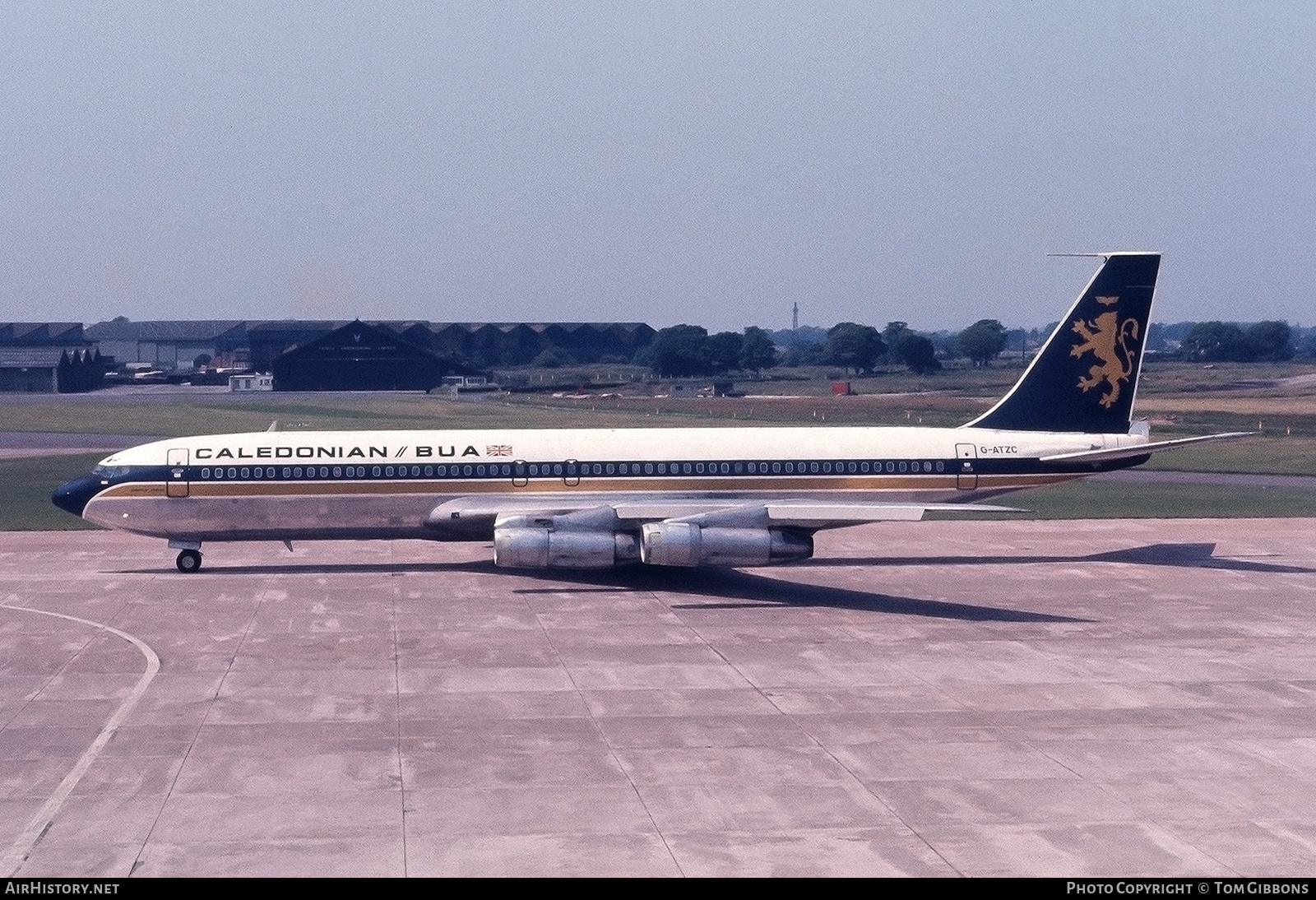 Aircraft Photo of G-ATZC | Boeing 707-365C | Caledonian/BUA | AirHistory.net #637674