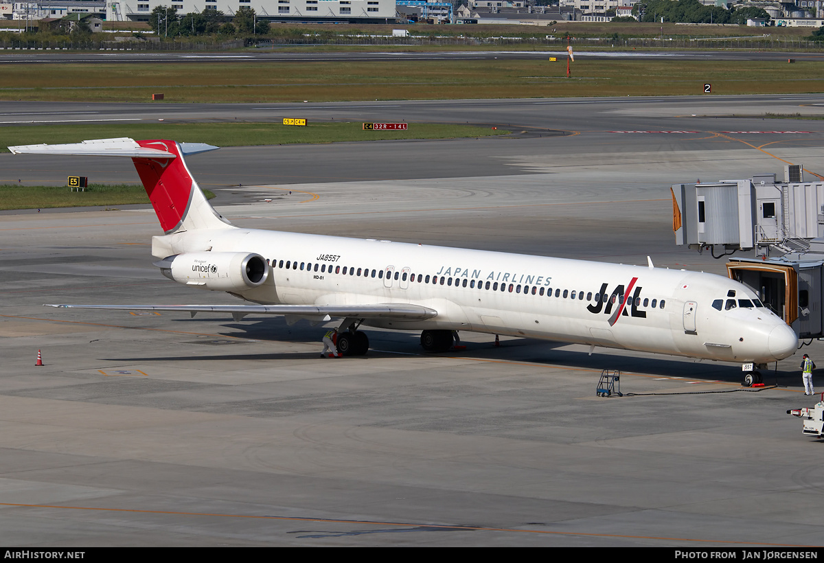Aircraft Photo of JA8557 | McDonnell Douglas MD-81 (DC-9-81) | Japan Airlines - JAL | AirHistory.net #637677