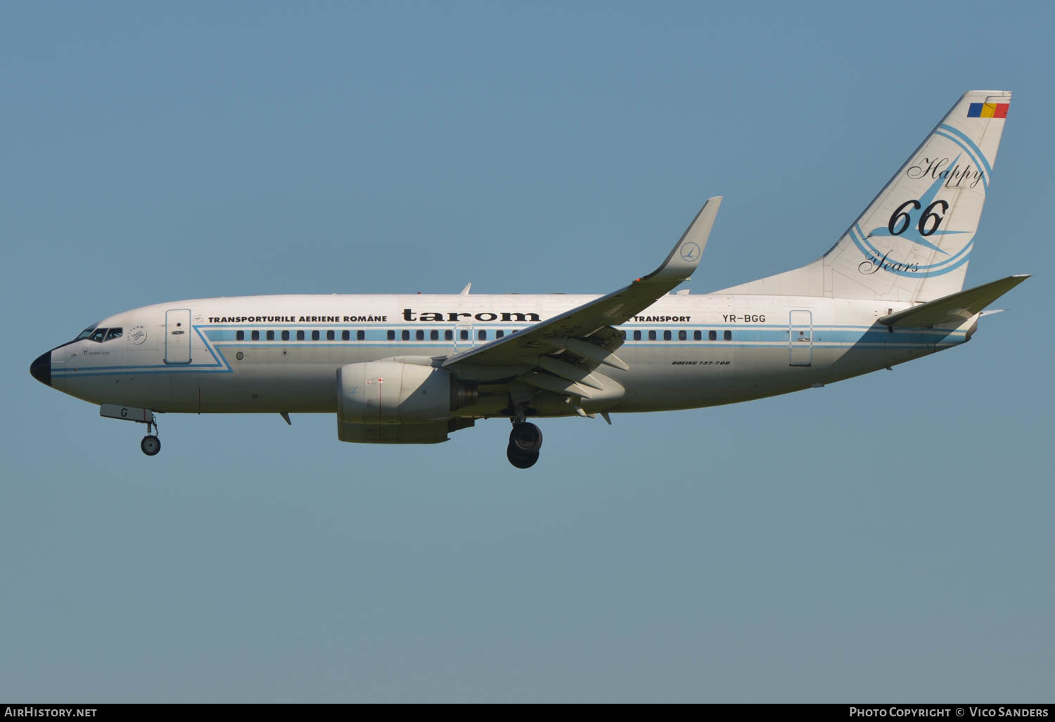 Aircraft Photo of YR-BGG | Boeing 737-78J | TAROM - Transporturile Aeriene Române | AirHistory.net #637806