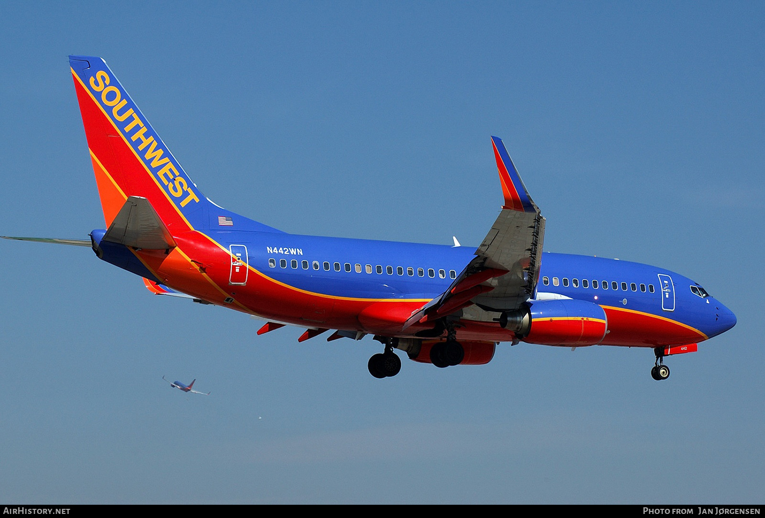 Aircraft Photo of N442WN | Boeing 737-7H4 | Southwest Airlines | AirHistory.net #637826