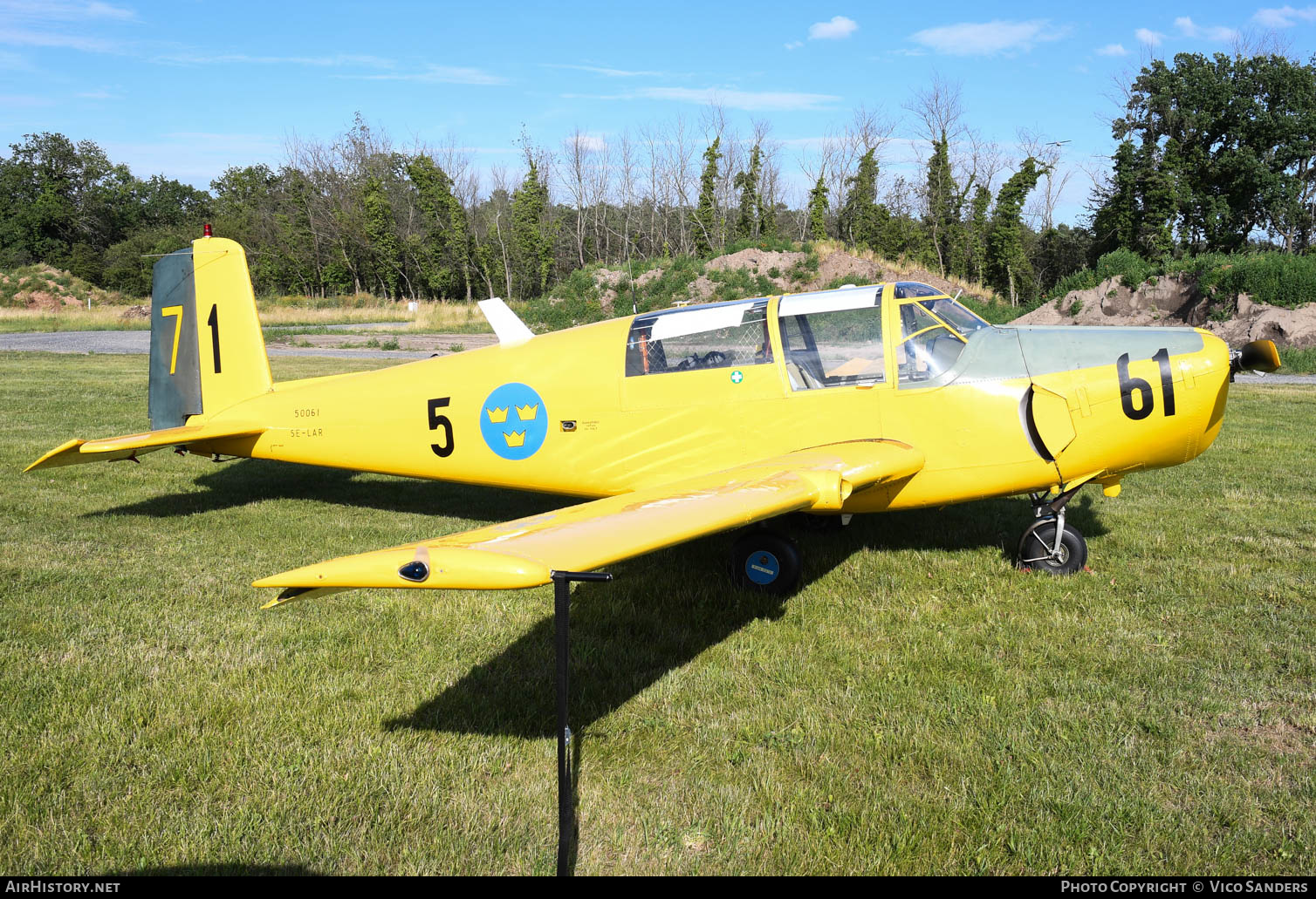 Aircraft Photo of SE-LAR / 50061 | Saab 91B Safir | Sweden - Air Force | AirHistory.net #637831