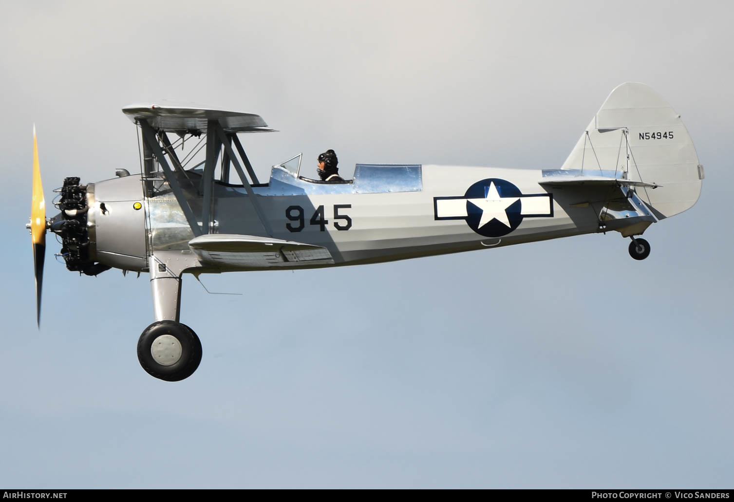 Aircraft Photo of N54945 | Boeing PT-17 Kaydet (A75N1) | USA - Air Force | AirHistory.net #637834