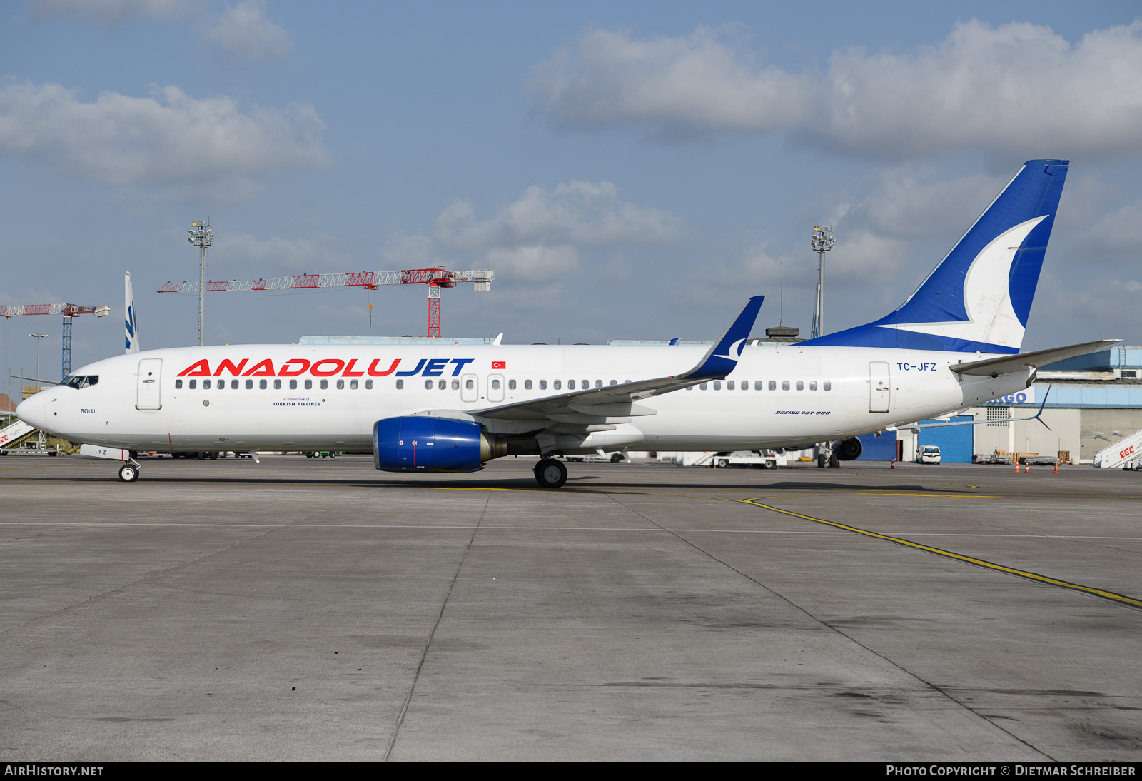 Aircraft Photo of TC-JFZ | Boeing 737-8F2 | AnadoluJet | AirHistory.net #637856