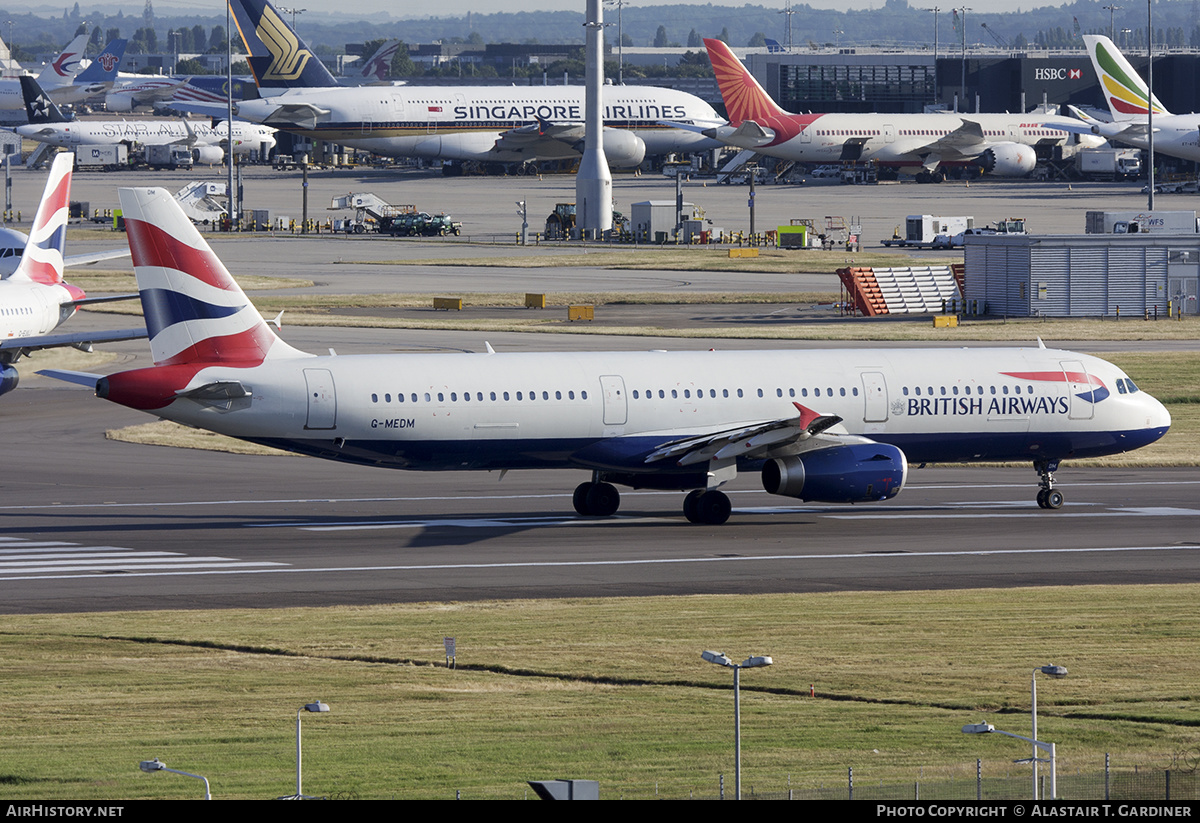 Aircraft Photo of G-MEDM | Airbus A321-231 | British Airways | AirHistory.net #637865