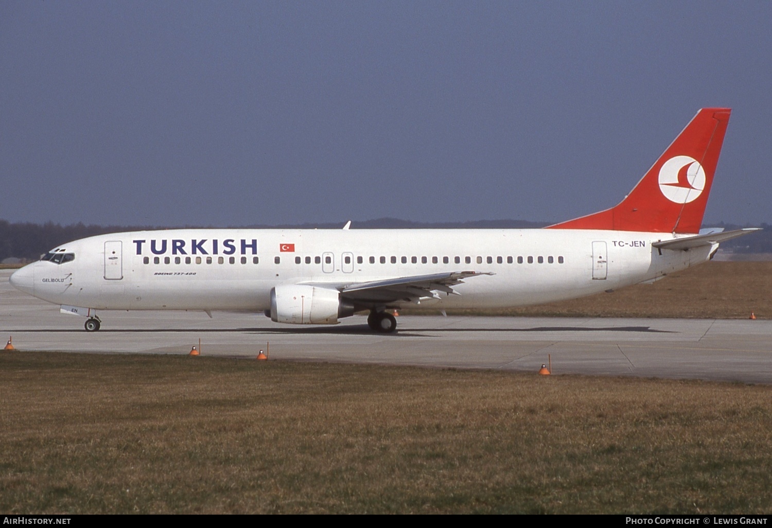 Aircraft Photo of TC-JEN | Boeing 737-4Q8 | Turkish Airlines | AirHistory.net #637969