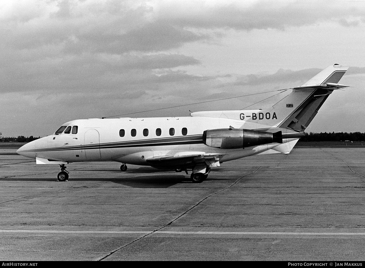 Aircraft Photo of G-BDOA | Hawker Siddeley HS-125-600B | AirHistory.net #638014