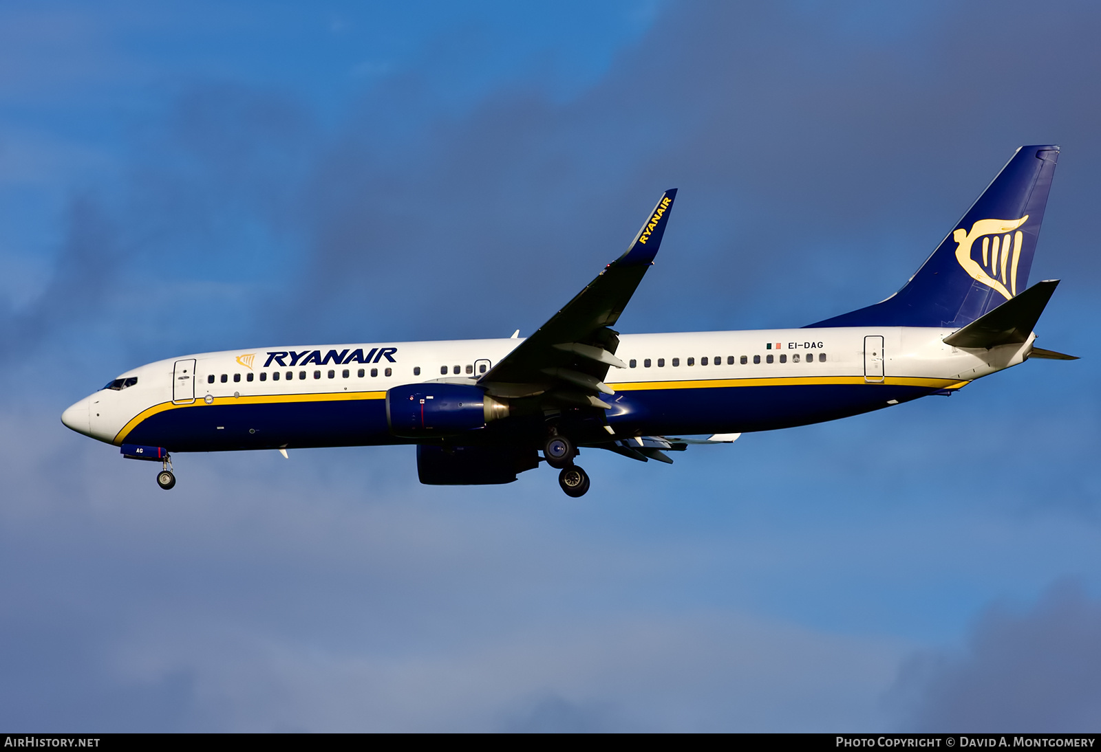 Aircraft Photo of EI-DAG | Boeing 737-8AS | Ryanair | AirHistory.net #638155