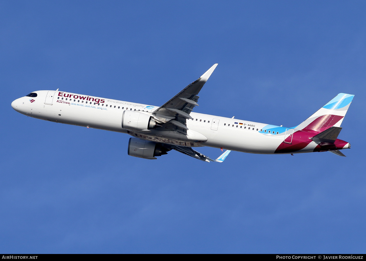 Aircraft Photo of D-AEEC | Airbus A321-251NX | Eurowings | AirHistory.net #638170