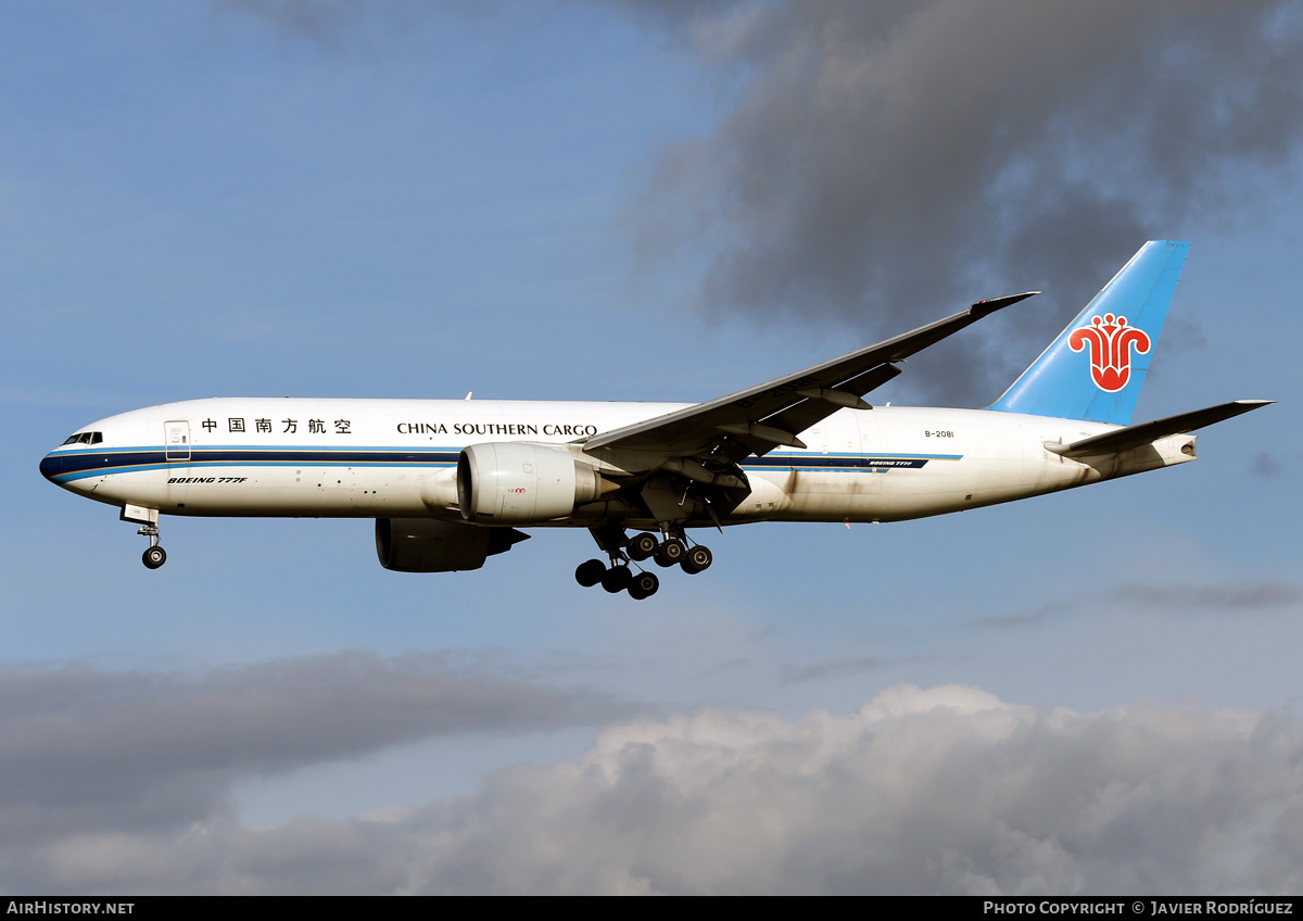 Aircraft Photo of B-2081 | Boeing 777-F1B | China Southern Airlines Cargo | AirHistory.net #638205