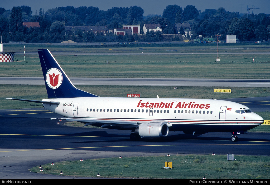 Aircraft Photo of TC-IAC | Boeing 737-382 | Istanbul Airlines | AirHistory.net #638209