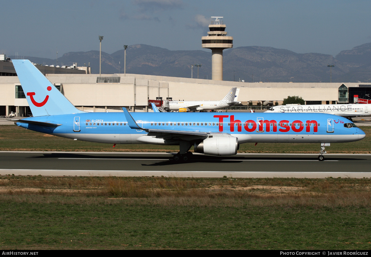 Aircraft Photo of G-CPEV | Boeing 757-236 | Thomson Airways | AirHistory.net #638215