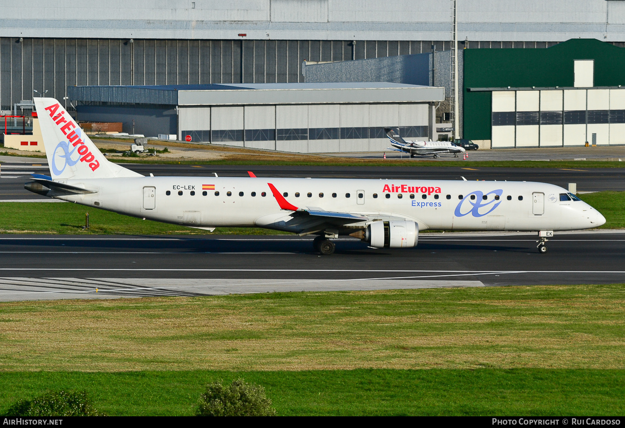 Aircraft Photo of EC-LEK | Embraer 195LR (ERJ-190-200LR) | Air Europa Express | AirHistory.net #638228