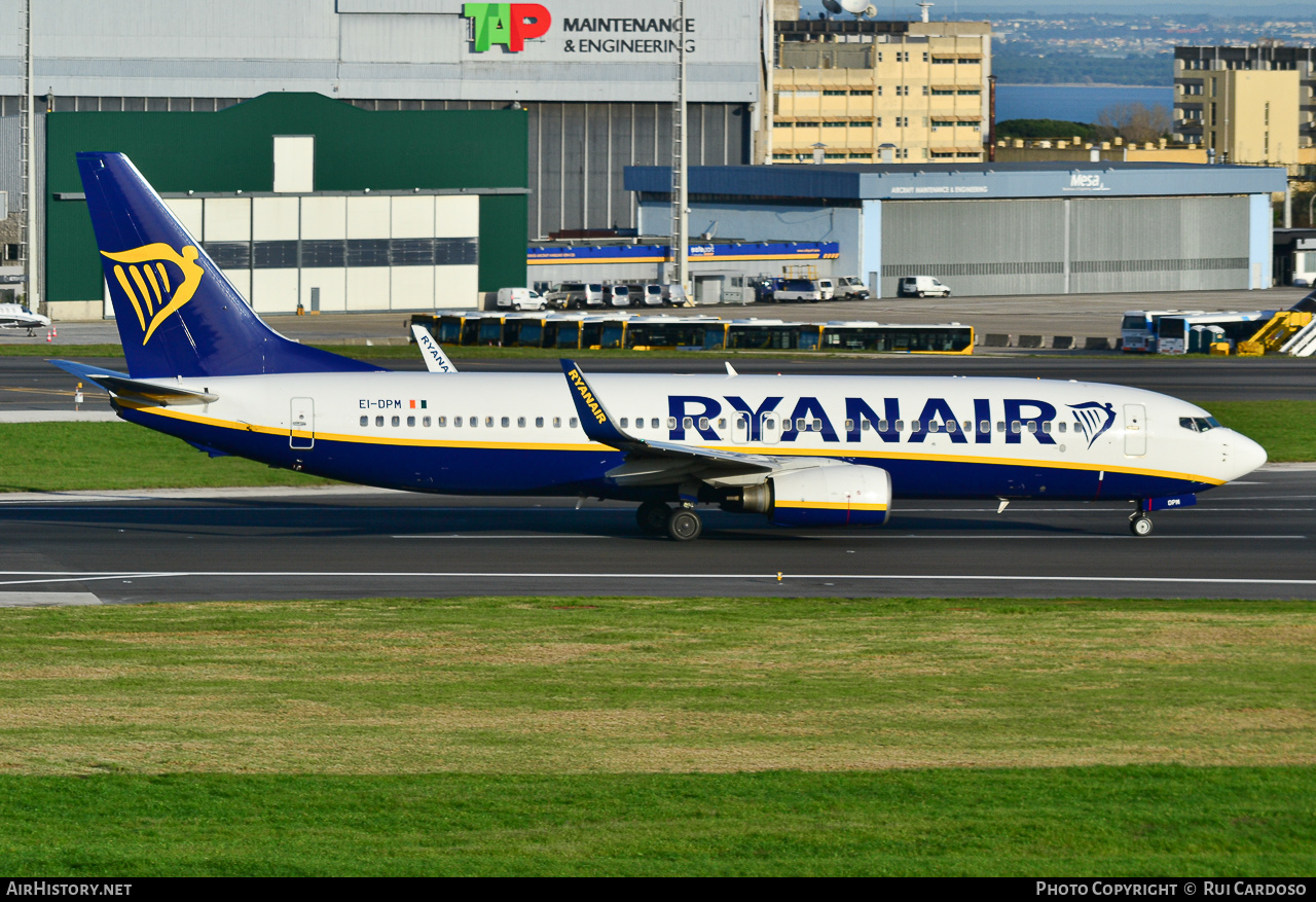 Aircraft Photo of EI-DPM | Boeing 737-8AS | Ryanair | AirHistory.net #638253