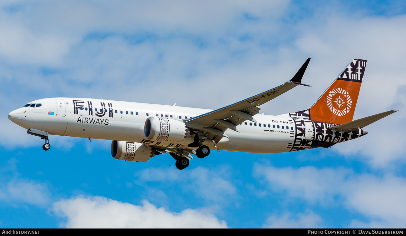 Aircraft Photo of DQ-FAH | Boeing 737-8 Max 8 | Fiji Airways | AirHistory.net #638257