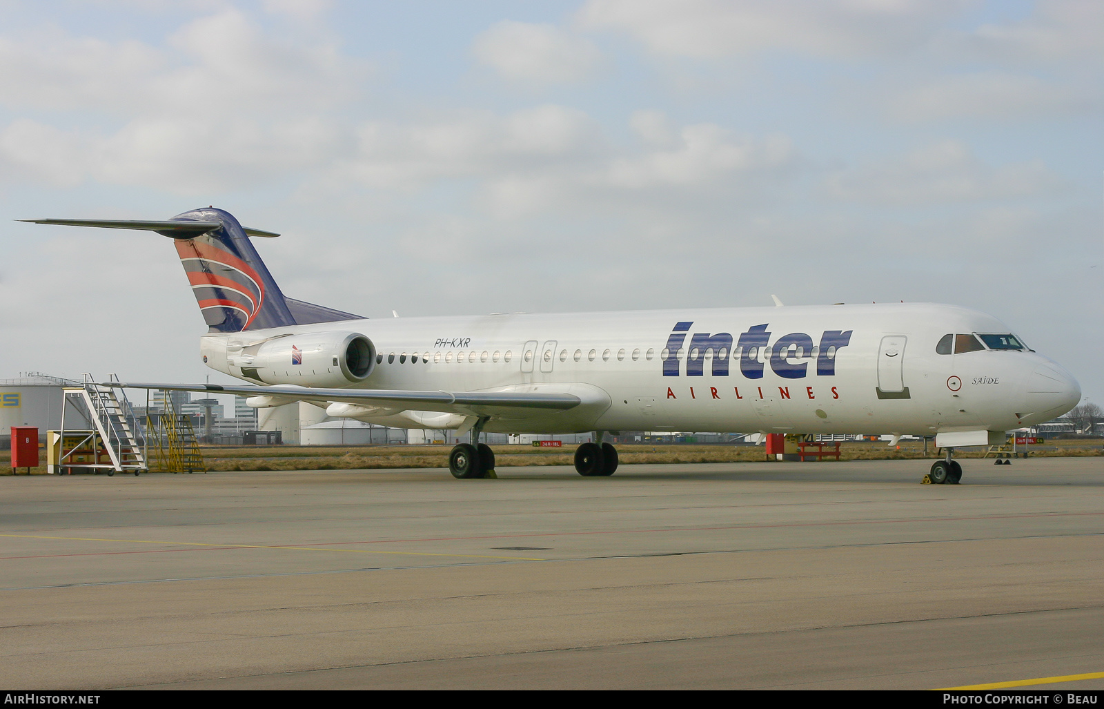 Aircraft Photo of PH-KXR | Fokker 100 (F28-0100) | Inter Airlines | AirHistory.net #638260