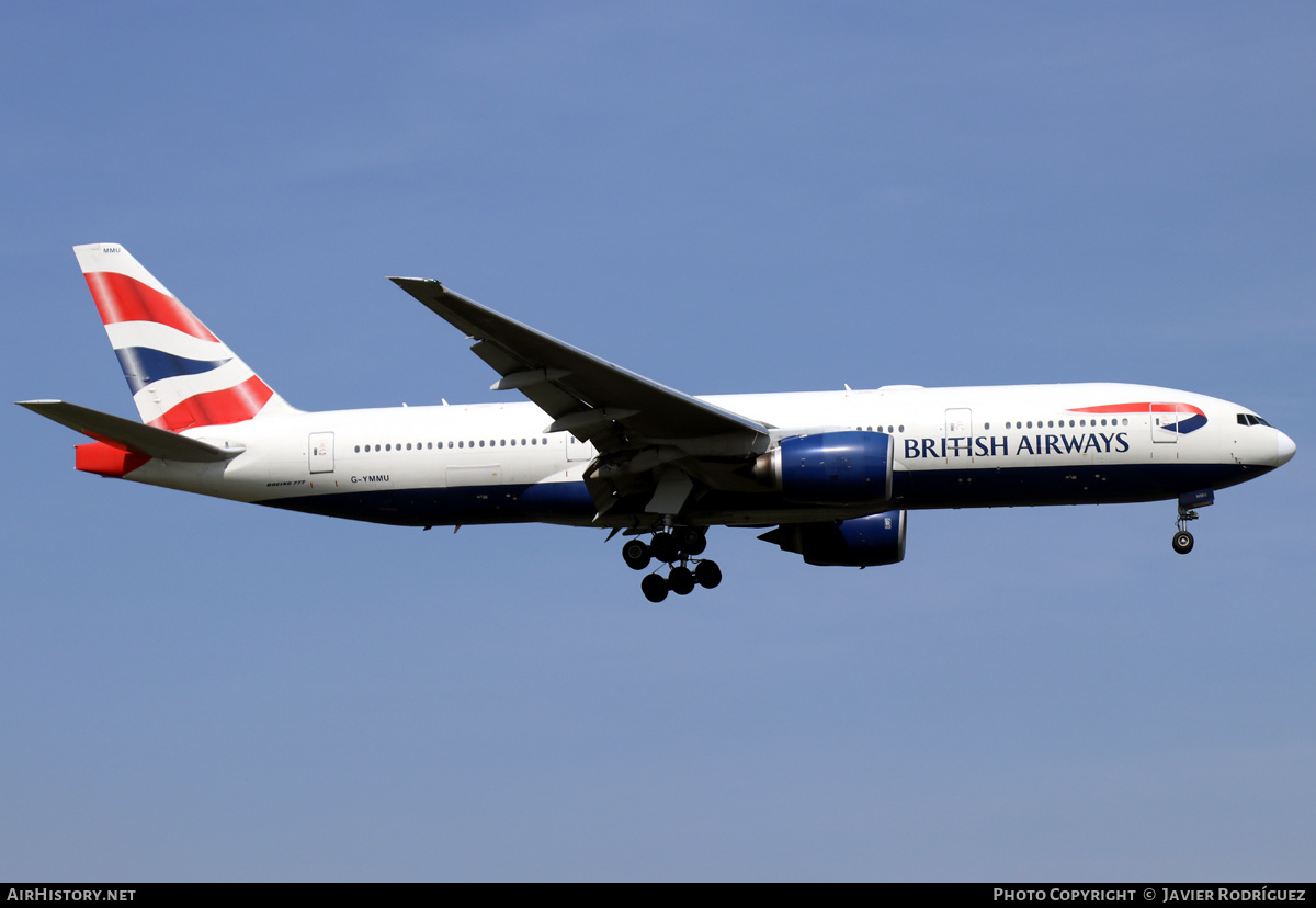 Aircraft Photo of G-YMMU | Boeing 777-236/ER | British Airways | AirHistory.net #638290