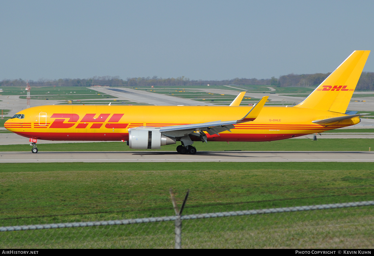 Aircraft Photo of G-DHLE | Boeing 767-3JHF | DHL International | AirHistory.net #638308