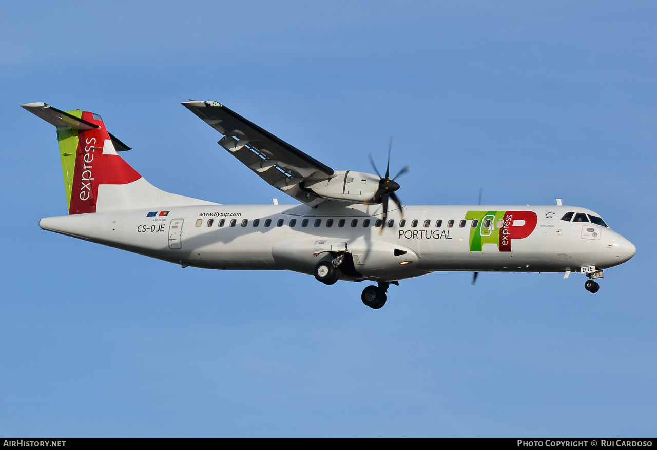 Aircraft Photo of CS-DJE | ATR ATR-72-600 (ATR-72-212A) | TAP Portugal Express | AirHistory.net #638317