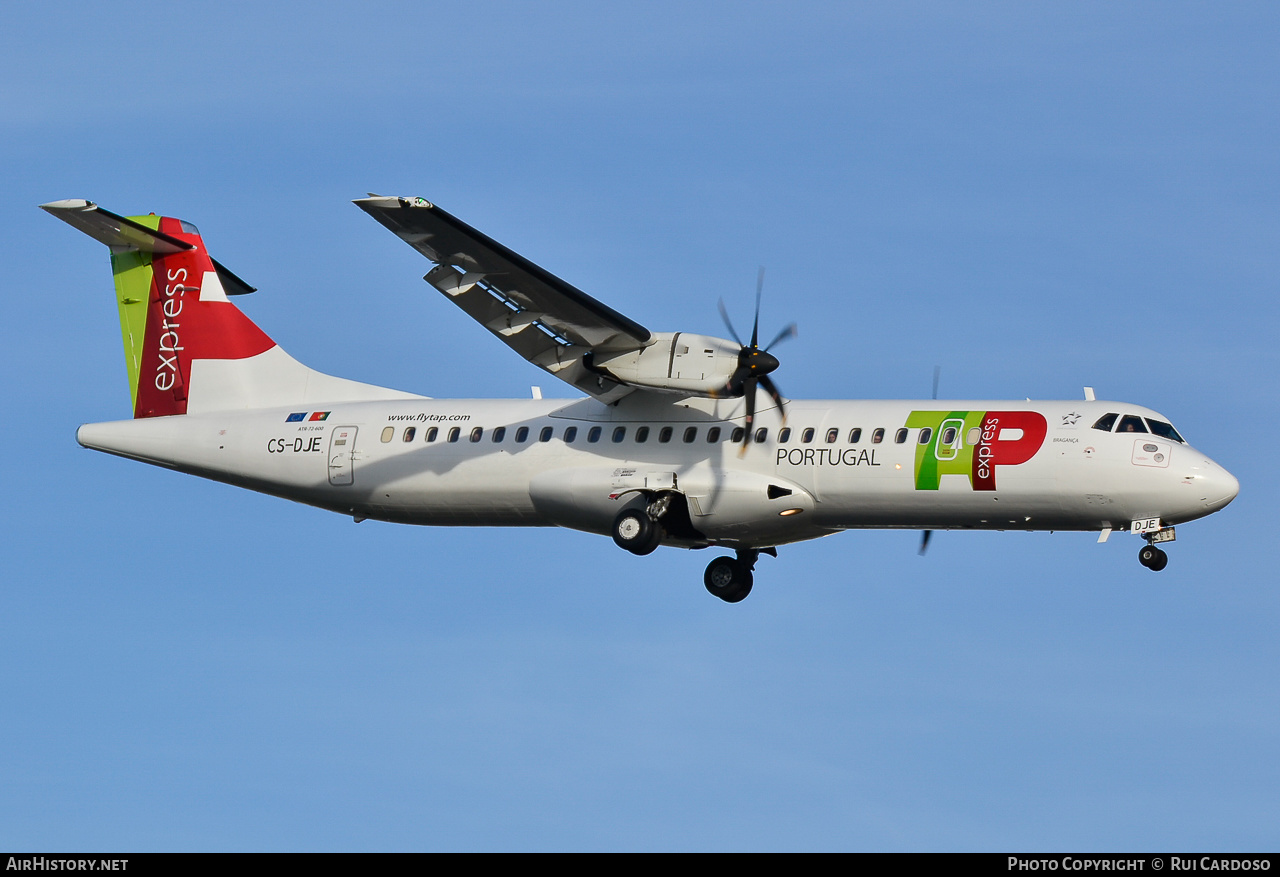 Aircraft Photo of CS-DJE | ATR ATR-72-600 (ATR-72-212A) | TAP Portugal Express | AirHistory.net #638317