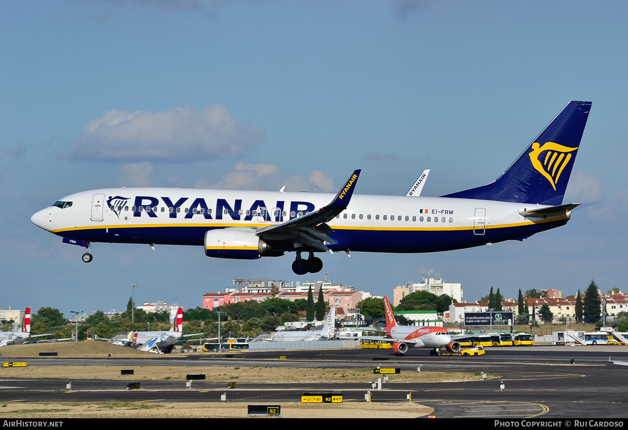 Aircraft Photo of EI-FRW | Boeing 737-8AS | Ryanair | AirHistory.net #638425