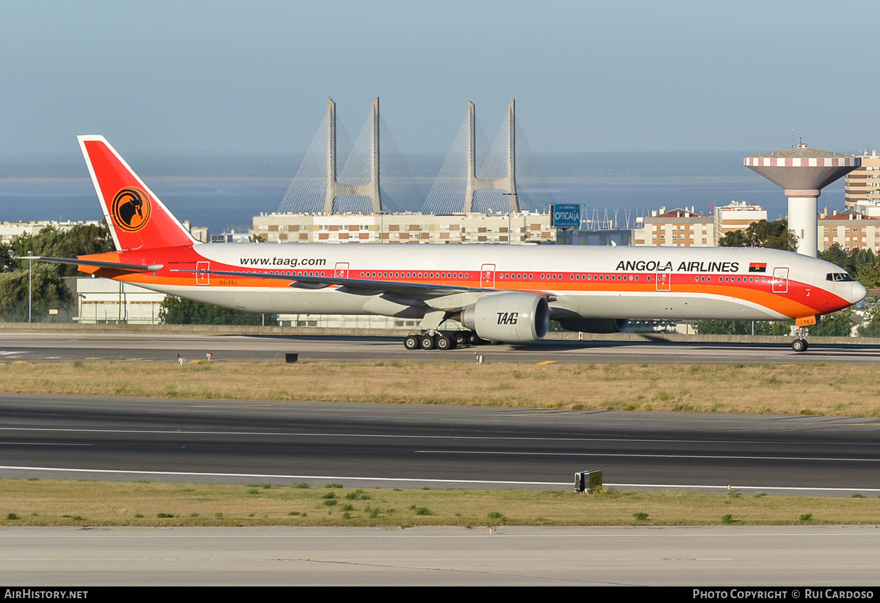Aircraft Photo of D2-TEJ | Boeing 777-3M2/ER | TAAG Angola Airlines - Linhas Aéreas de Angola | AirHistory.net #638464