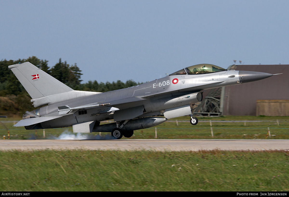 Aircraft Photo of E-608 | General Dynamics F-16AM Fighting Falcon | Denmark - Air Force | AirHistory.net #638496