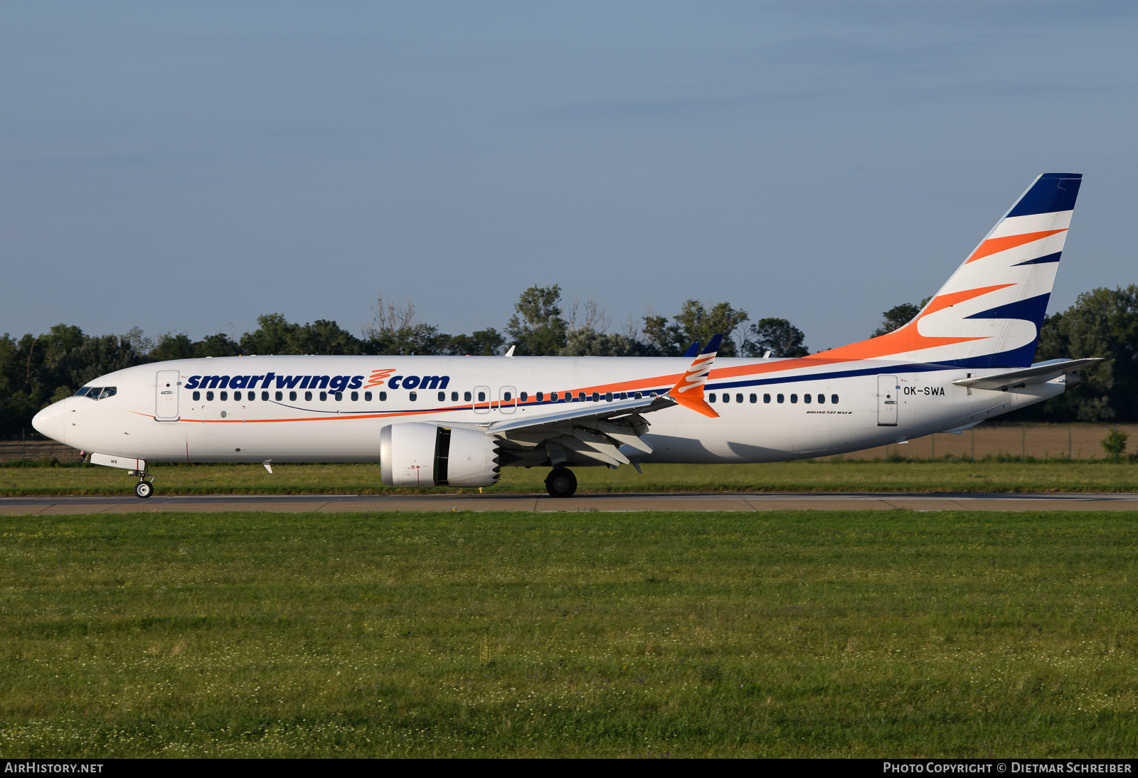 Aircraft Photo of OK-SWA | Boeing 737-8 Max 8 | Smartwings | AirHistory.net #638498