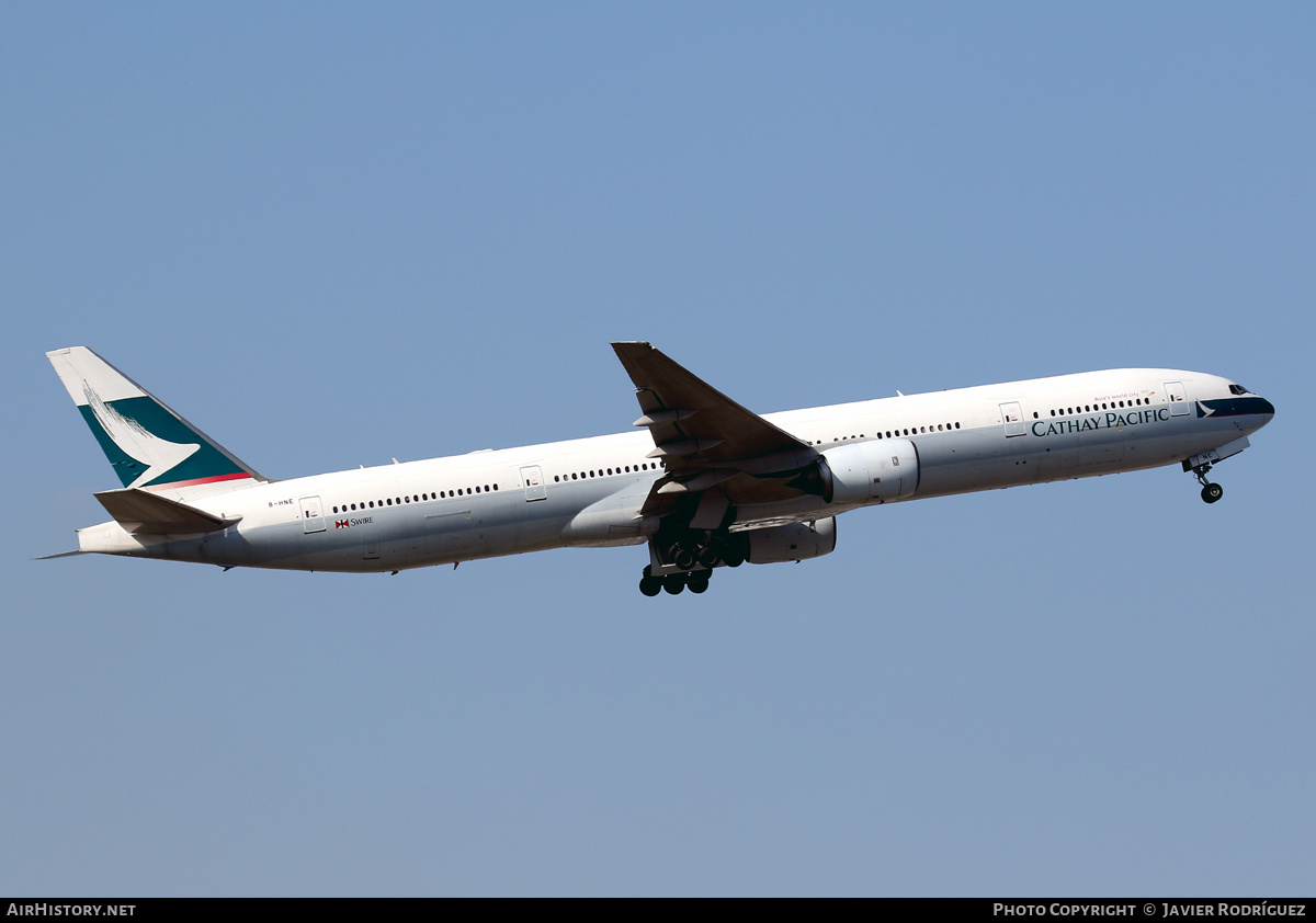 Aircraft Photo of B-HNE | Boeing 777-367 | Cathay Pacific Airways | AirHistory.net #638518