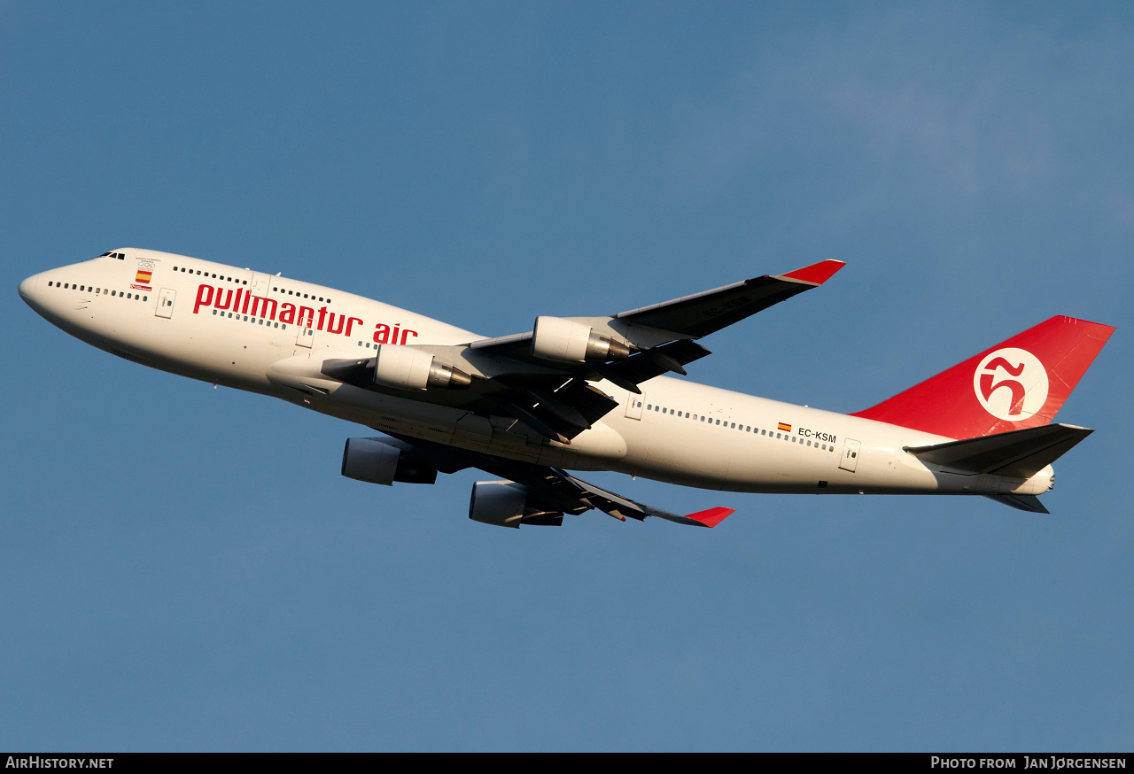 Aircraft Photo of EC-KSM | Boeing 747-412 | Pullmantur Air | AirHistory.net #638539