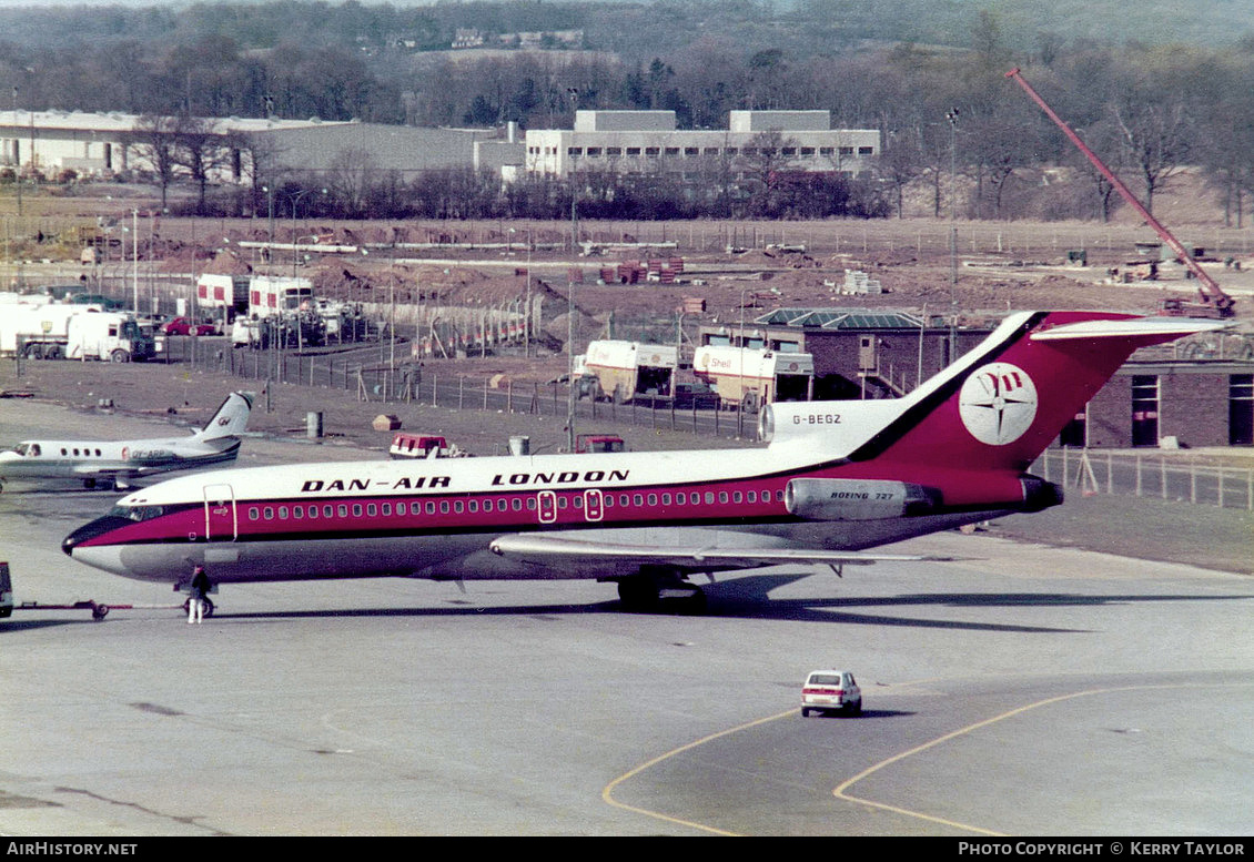 Aircraft Photo of G-BEGZ | Boeing 727-193 | Dan-Air London | AirHistory.net #638549