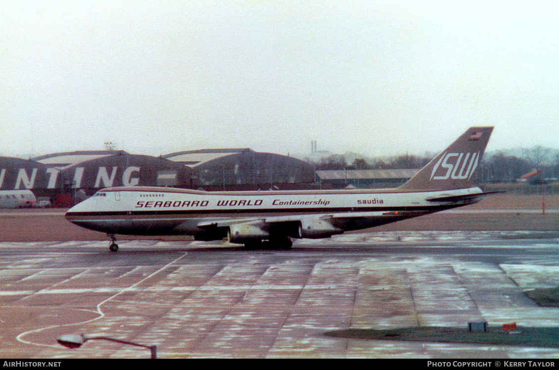 Aircraft Photo of N701SW | Boeing 747-245F/SCD | Seaboard World Airlines | AirHistory.net #638576