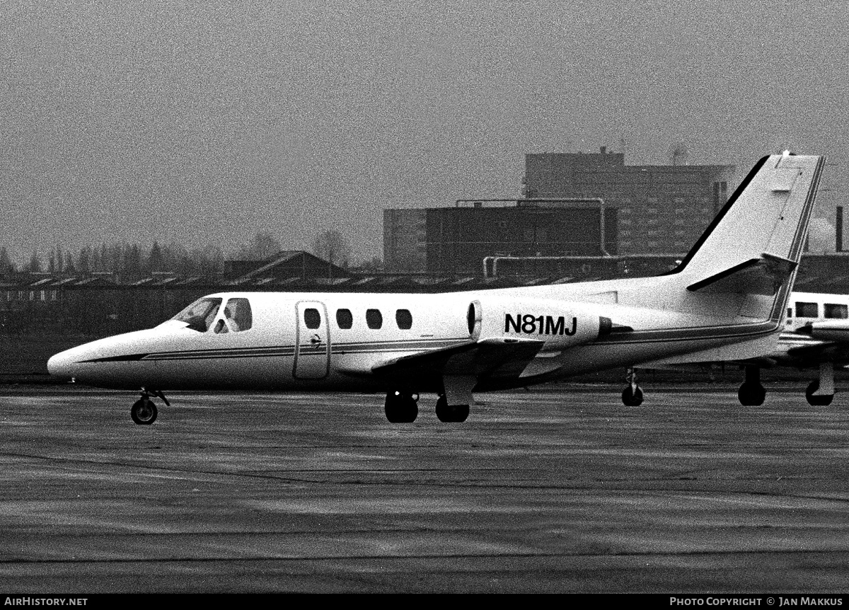 Aircraft Photo of N81MJ | Cessna 500 Citation I | AirHistory.net #638618