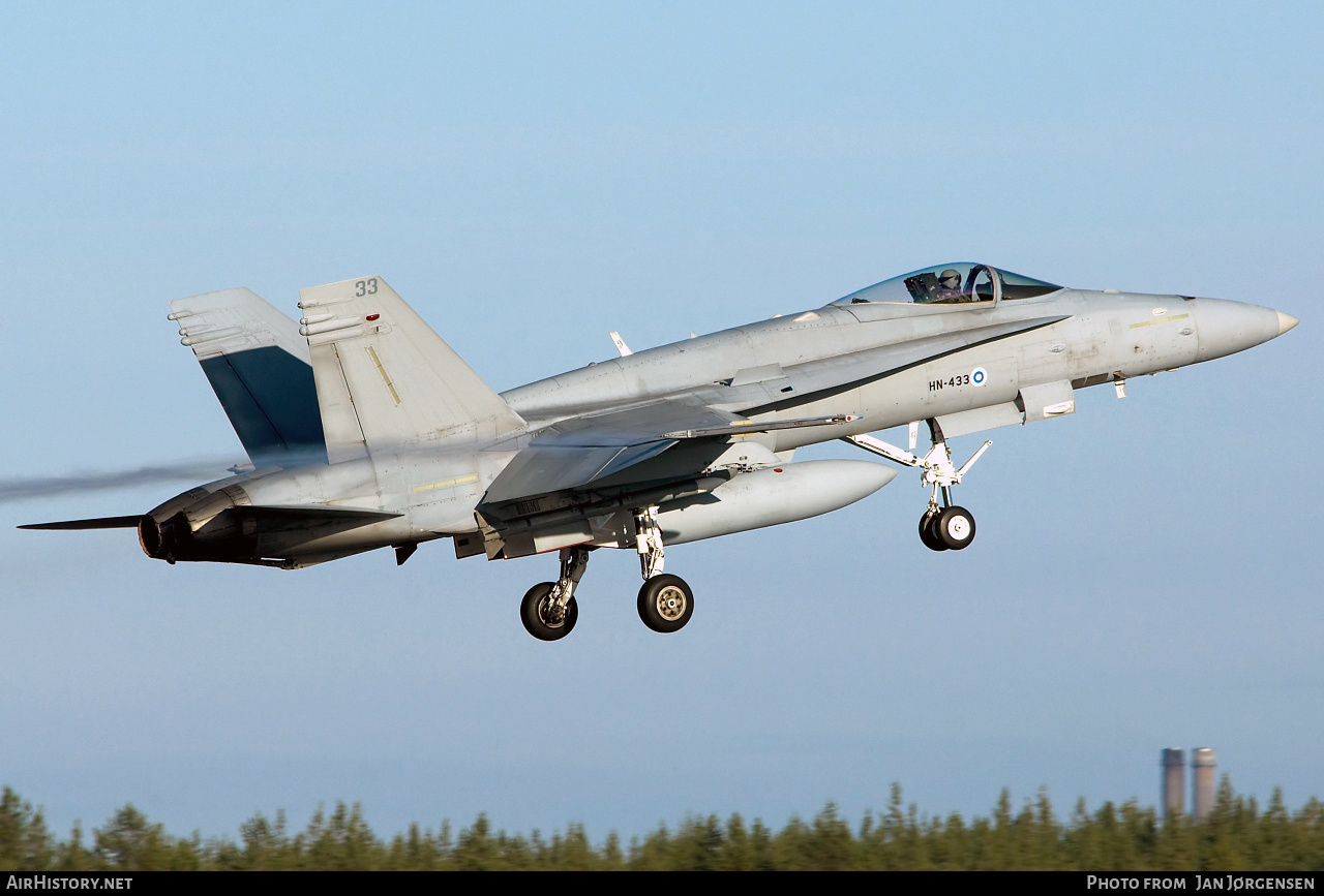 Aircraft Photo of HN-433 | McDonnell Douglas F/A-18C Hornet | Finland - Air Force | AirHistory.net #638638