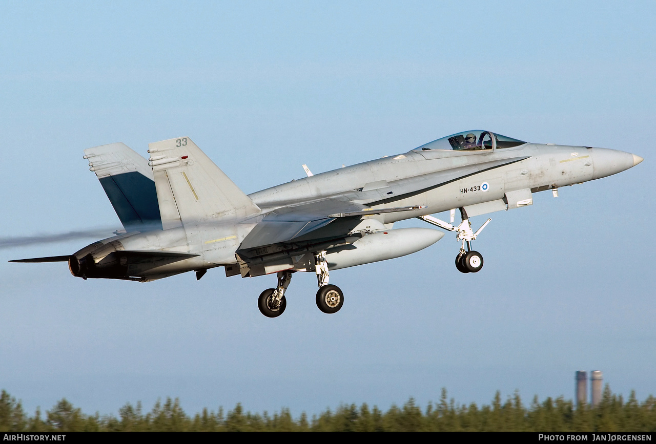 Aircraft Photo of HN-433 | McDonnell Douglas F-18C Hornet | Finland - Air Force | AirHistory.net #638638