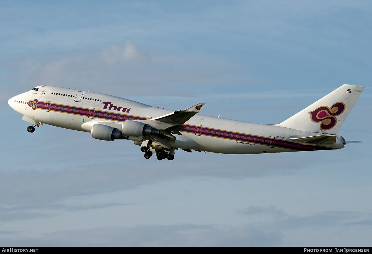 Aircraft Photo of HS-TGF | Boeing 747-4D7 | Thai Airways International | AirHistory.net #638653