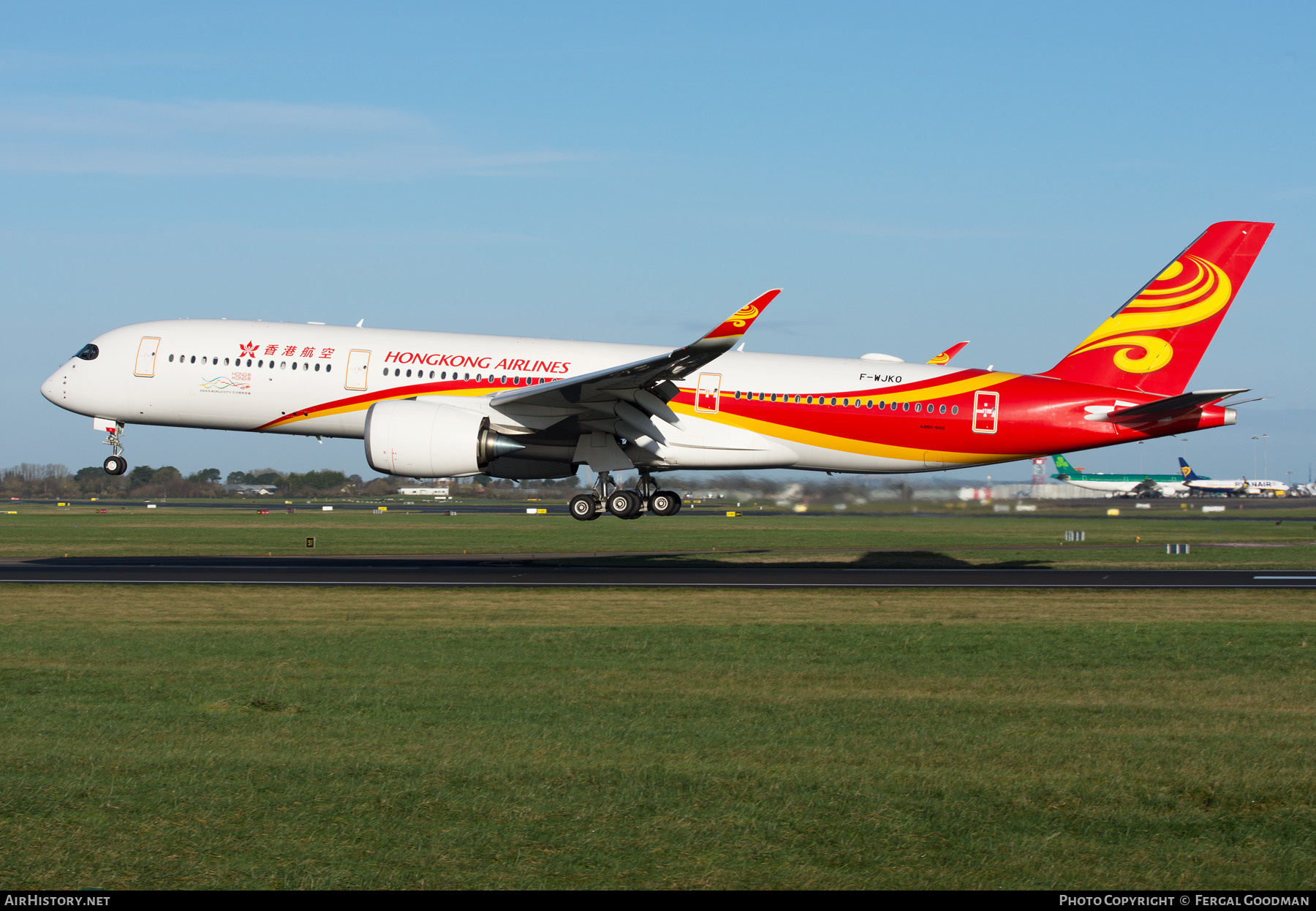 Aircraft Photo of F-WJKO | Airbus A350-941 | Hong Kong Airlines | AirHistory.net #638658