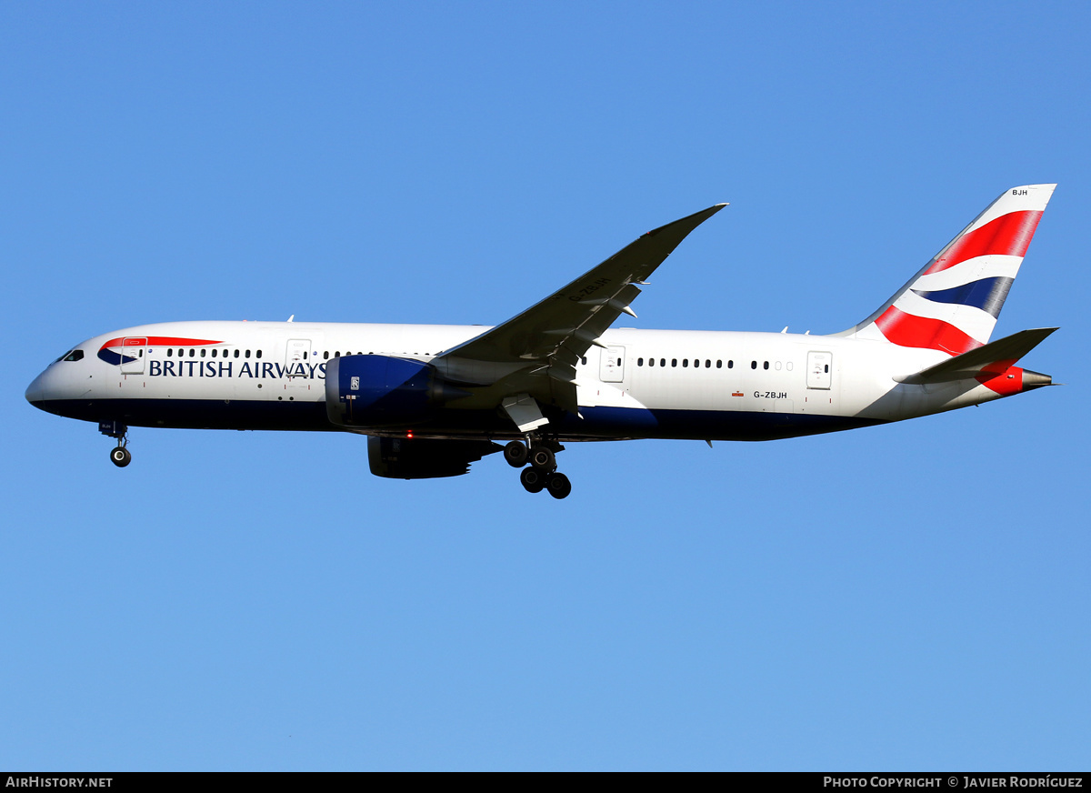 Aircraft Photo of G-ZBJH | Boeing 787-8 Dreamliner | British Airways | AirHistory.net #638680