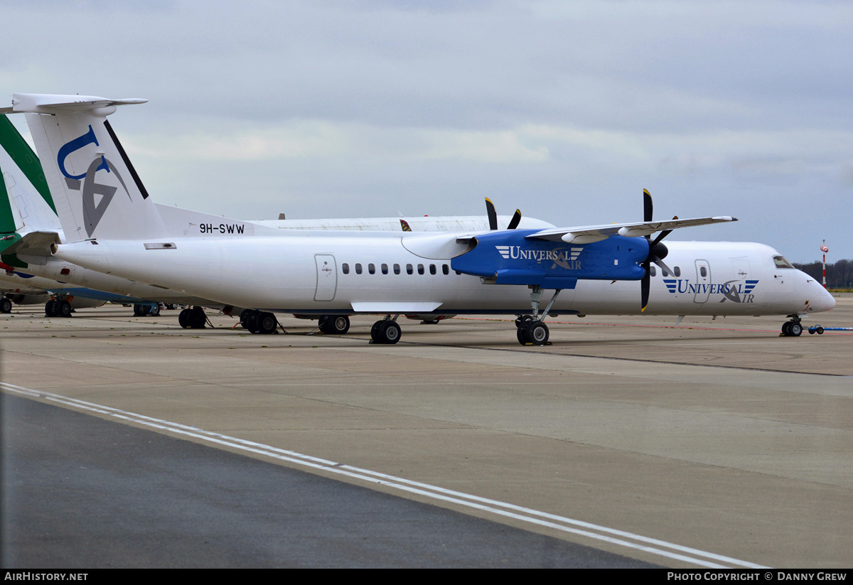 Aircraft Photo of 9H-SWW | Bombardier DHC-8-402 Dash 8 | Universal Air | AirHistory.net #638729